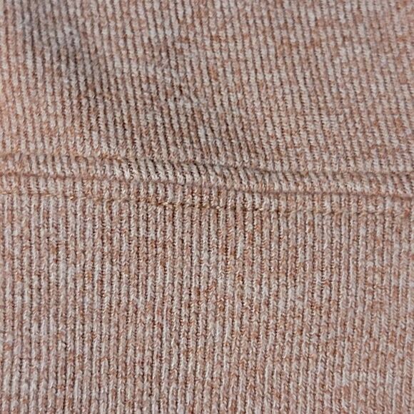 Peter Millar Melange Tri Blend Mens Golf Pullover Size L Orange Fleece 1/4 Zip - Picture 6 of 9